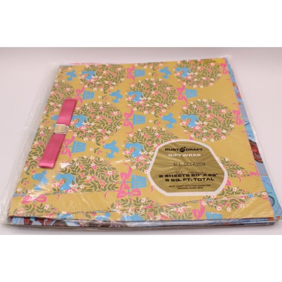 Lot 12 Vtg Assorted All-Occasion Wedding Valentines Holiday Gift Wrap Hallmark - Picture 10 of 11